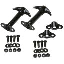 【USA在庫あり】 Kentrol 55-95 Jeep CJ/Wrangler YJ Hood Catch Pair - Powdercoat Black k...