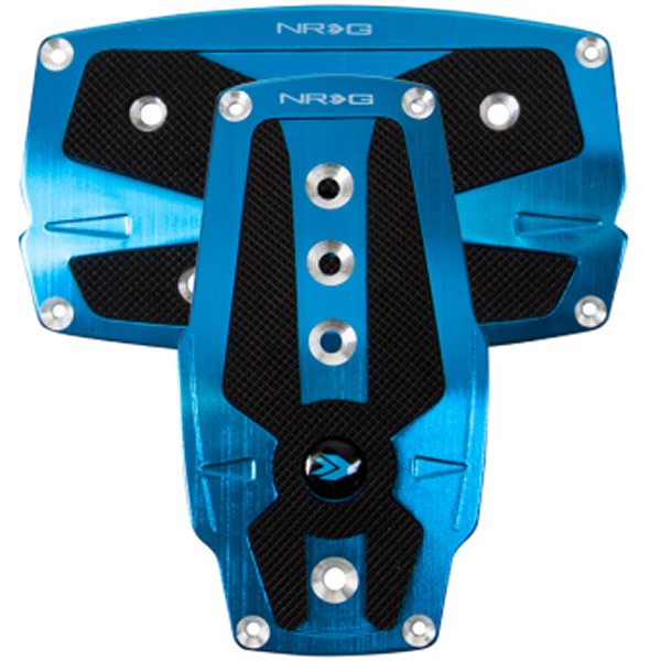  NRG Brushed Aluminum Sport Pedal A/T ブルー w/ブラック Rubber Inserts nrgPDL-250BL HD店