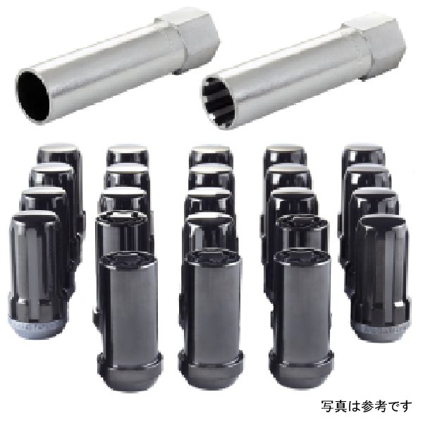  McGard SplineDrive チューナー 23-PC ジープ JL インストールキット w/Locks & Tool (Cone) M14X1.5 / 22m Hex - ブラック mcg65585BK HD店