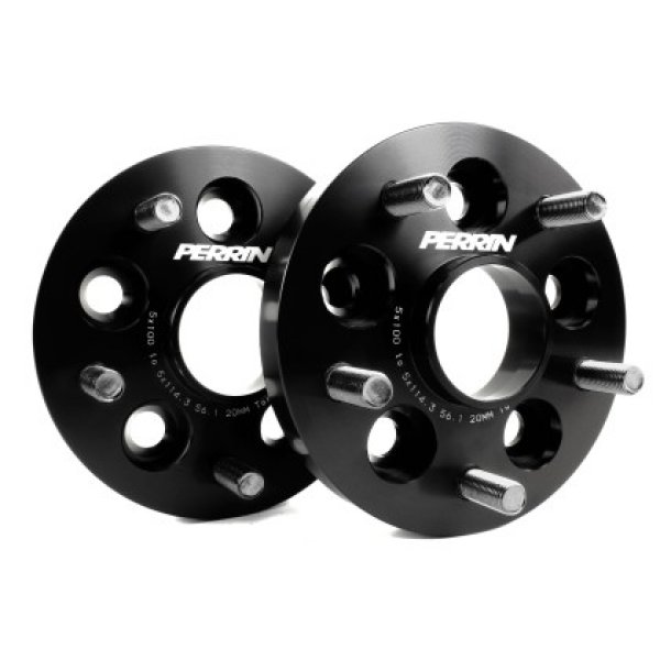 USA߸ˤ Perrin Wheel Adapter 20mm Bolt-On Type 5x100 to 5x114.3 w/ 56mm Hub (Set of 2) perPSP-WHL-220BK HDŹ