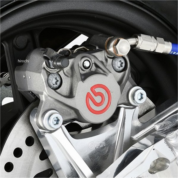 【メーカー在庫あり】 Gクラフト リアキャリパーサポート ブレンボ2P用 タイプ2 グロム シルバー 33122 HD店