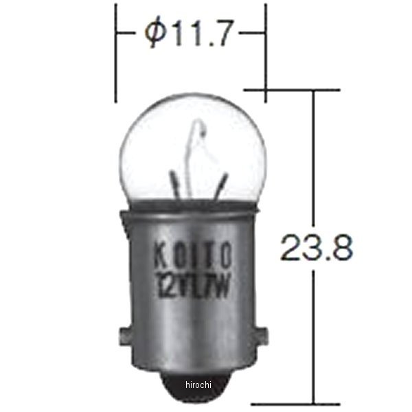 小糸製作所 白熱バルブ G10 24V3W 10個入り 1356 HD店