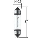 小糸製作所 白熱バルブ T10×37 6V10W 10個入り 2158 HD店