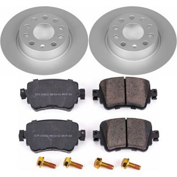  Power Stop 15年-18年 Volkswagen Golf リヤ Z23 Evolution Sport Coated ブレーキ キット psbCRK7053 HD店