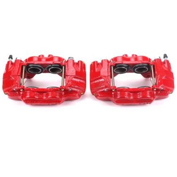 【USA在庫あり】 Power Stop 03-09 Lexus GX470 Front Red Calipers w/o Brackets - Pair psbS2766 HD店