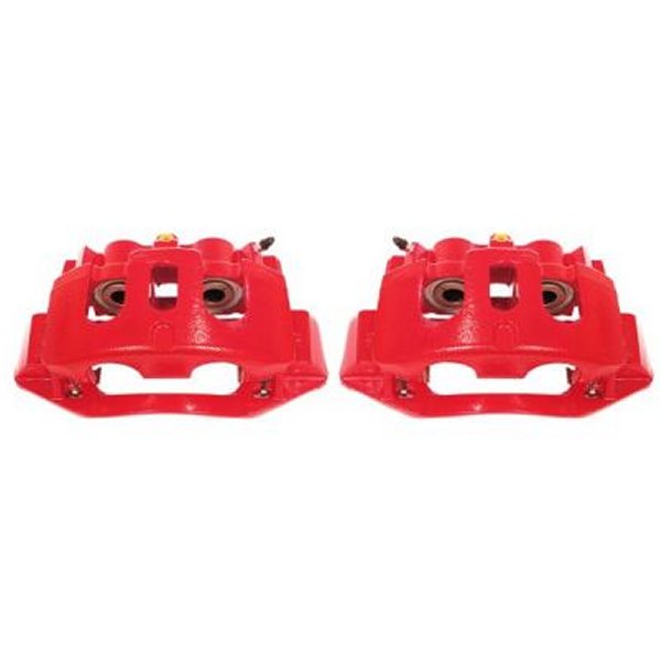 USA߸ˤ Power Stop 11-19 Chevrolet Silverado 2500 HD Rear Red Calipers w/Brackets - Pair psbS5306 HDŹ