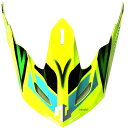 【メーカー在庫あり】 ジーロット ZEALOT バイザー MadJumper マッドジャンパー用リペア 1/2共用 フローイエロー/黒/緑 MJR0018 HD...