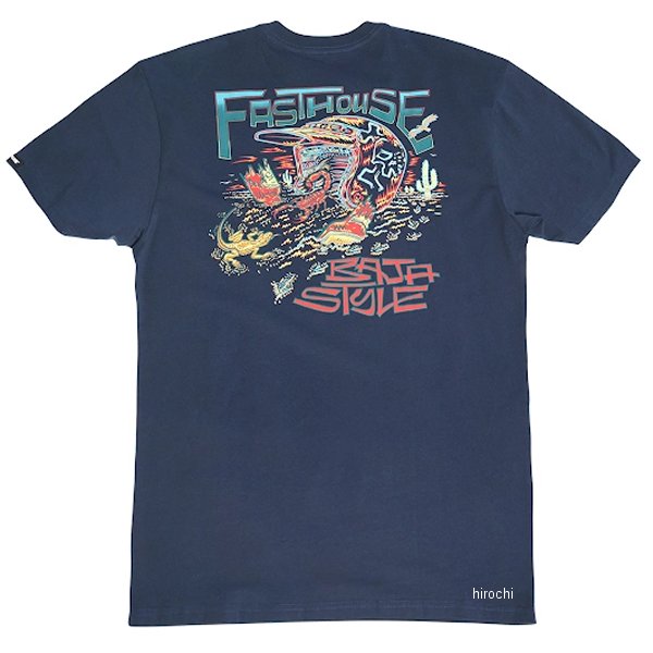  ファストハウス FASTHOUSE Tシャツ バハスタイル ネイビー Mサイズ G6157 HD店