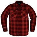アイコン ICON 2024年秋冬モデル ジャケット FALLBLOCK CX FLANNEL 赤 2XLサイズ 2820-6978 HD店