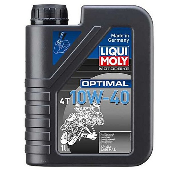 リキモリ LIQUI MOLY エンジンオイル Motorbike Optimal 4T 10W-40 1L 21862 HD店