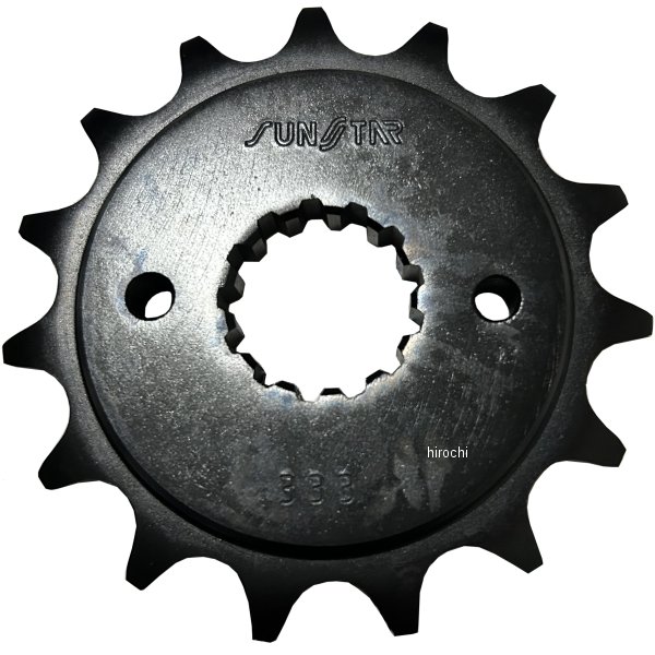 【即納】 サンスター SUNSTAR フロント スプロケット 520/15T 84年-95年 GPz400R、ZXR400、FX400R スチール 黒 333-15 HD店