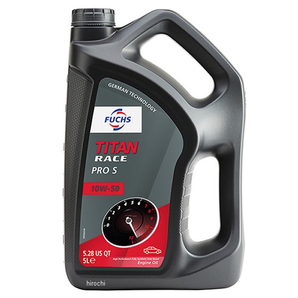 フックス FUCHS エンジンオイル TITAN RACE PRO S容量:5L粘度:10W-50規格:API-SL/CF、ACEA:A3/B3ベースオイル:100％化学合成油スペック:カラー:赤紫、VI:174・PAO+エステル使用の高年...