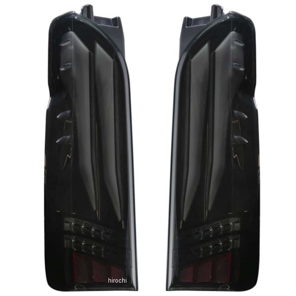 【メーカー在庫あり】 ヴァレンティ VALENTI LEDテール ULTRA λ(ラムダ) 200ハイエース ライトスモーク/ブラッククローム TT200HUL-SB-1 HD店