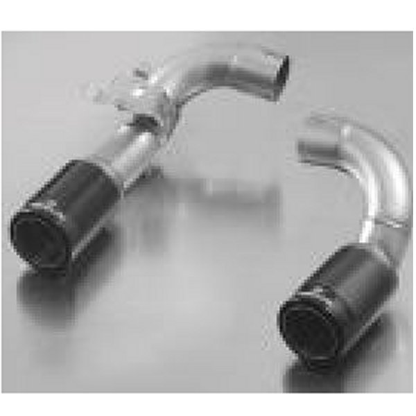 【USA在庫あり】 Remus 2012 BMW 3 Series F30/F31 84mm Dual Black Chrome Straight w/Carbon Insert Tail Pipe Set rms086512 1683CB HD店