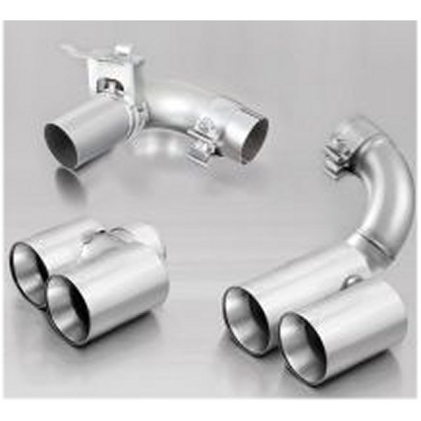 【USA在庫あり】 Remus 2012 BMW 3 Series F30 LCI Sedan / F31 LCI Touring Chrome 76mm Straight Cut Tail Pipe Set rms086514 1604G HD店