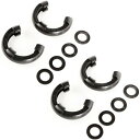 【USA在庫あり】 Rugged Ridge 3/4in Black D-Ring Isolator Kit rug11235.60 HD店