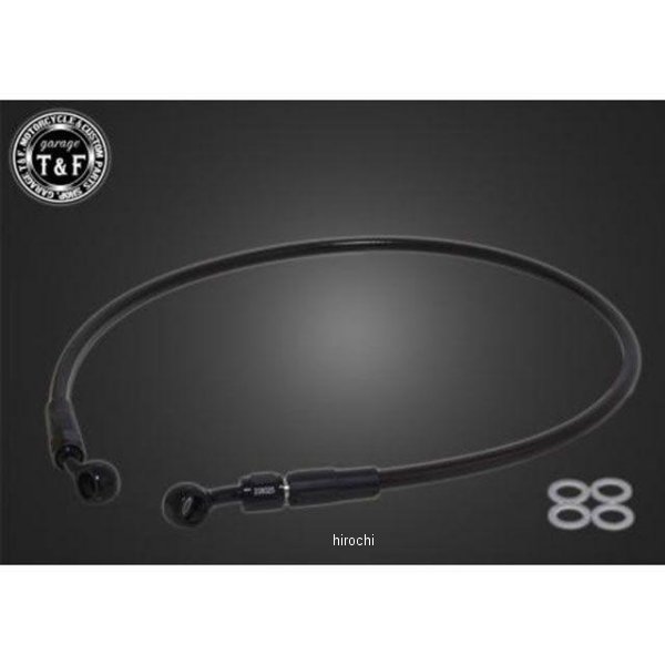 ガレージT＆F ステンメッシュブレーキホース ブラックコート仕様 1100mm レブル250 6120610 HD店