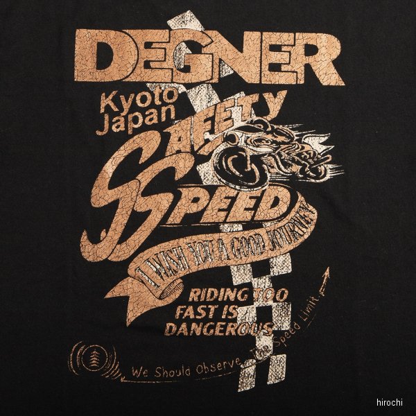 デグナー DEGNER 春夏モデル コットンTシャツ 黒 Mサイズ 25TS-1 HD店
