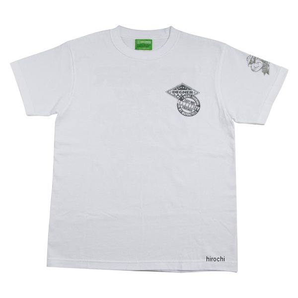 【メーカー在庫あり】 デグナー DEGNER 2025年春夏モデル コットンTシャツ 白 2XLサイズ 25TS-1 HD店