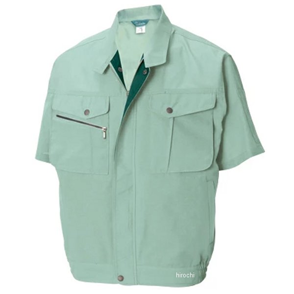 【メーカー在庫あり】 TSデザイン 半袖ブルゾン モスグリーン Lサイズ 7156 HD店