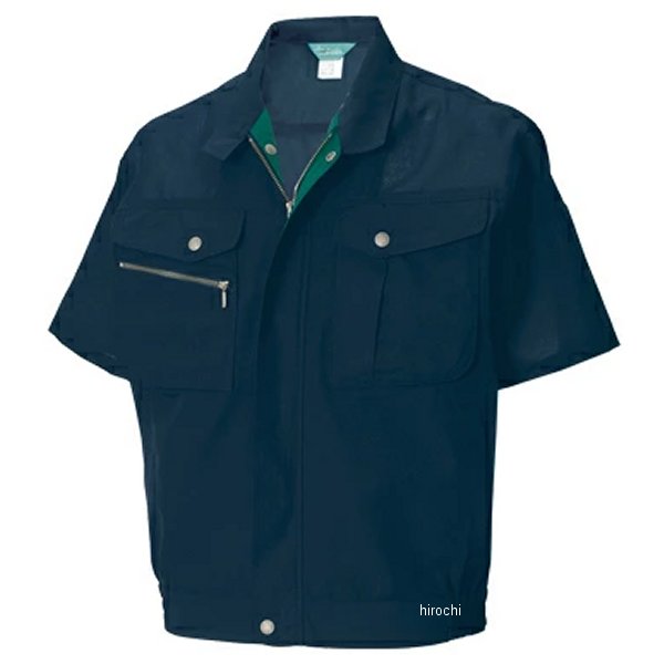 【メーカー在庫あり】 TSデザイン 半袖ブルゾン ネイビー 5Lサイズ 7156 HD店