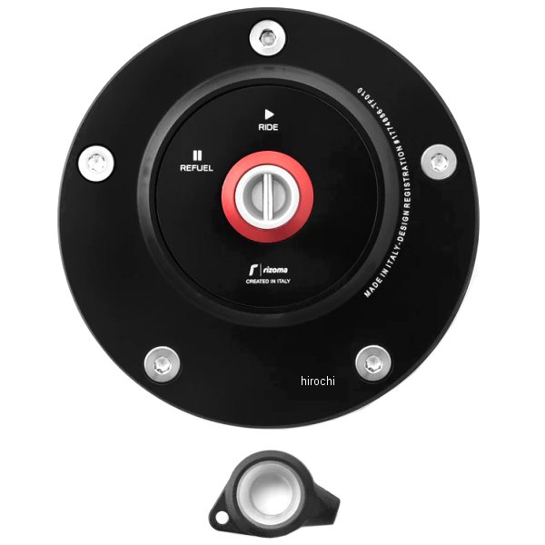 リゾマ rizoma ガスキャップ 10年-16年 ドゥカティ ディアベル1200 黒 TF040B HD店