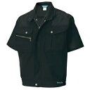 【メーカー在庫あり】 TSデザイン 半袖ブルゾン 黒 Mサイズ 7156 HD店