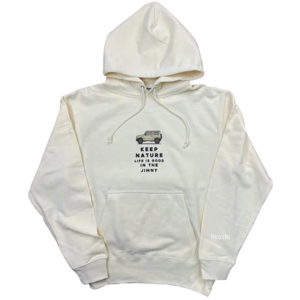 スズキ ジムニー jimny 裏毛ジムニーKEEP NATUREスウェットパーカー アイボリー XLサイズ 2302SZ02-55 HD店(2)