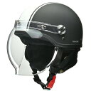 【New】 リード工業 ハーフヘルメット クロス バブルシールド付き マットブラック×白 フリーサイズ(57cm-60cm) CR-760 HD店