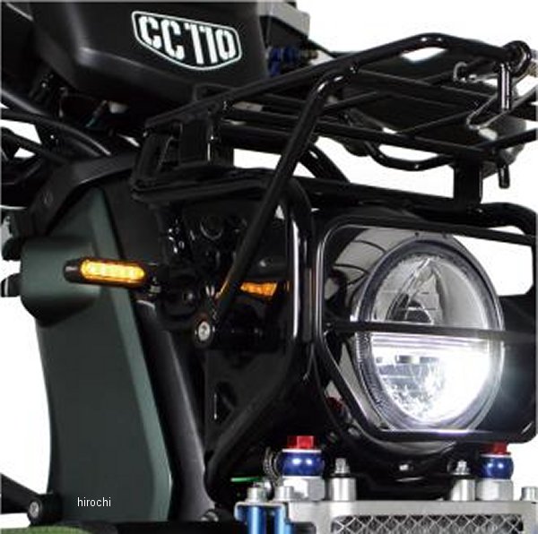 【メーカー在庫あり】 SP武川 オーバルミニLEDウインカー クロスカブ50/100 スモーク 05-08-0655 HD店