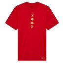 【メーカー在庫あり】 フォックス FOX チェッカード プレミアムTシャツ カーディナルレッド Mサイズ C0601 HD店