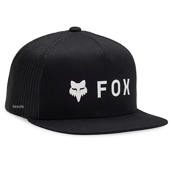 フォックス FOX ユース アブソリュート メッシュ スナップバックハット 黒 C0682 HD店