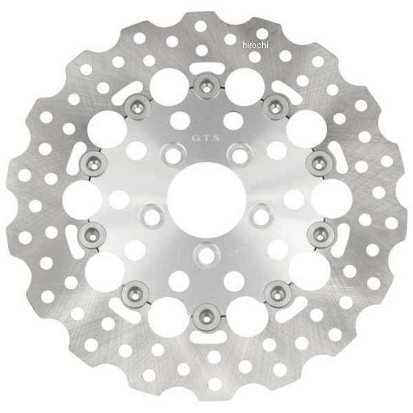 【メーカー在庫あり】 G.T.S ジーティーエス フローティングローター ウェーブ 11.8 リア ラウンドシル..