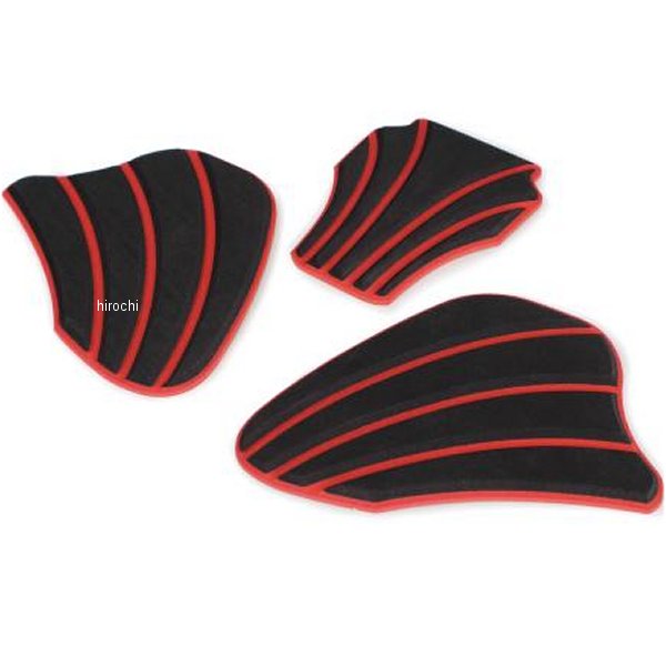 【New】【メーカー在庫あり】 SP武川 タンクパッドセット モンキー125 ブラック/レッド 09-11-0399 HD店