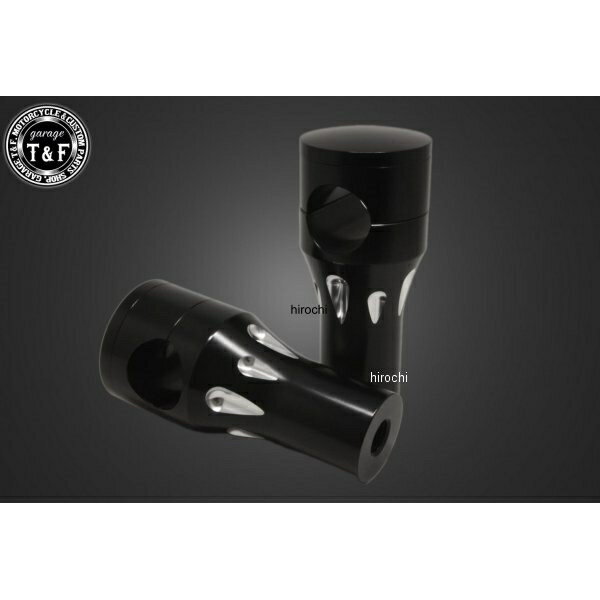 【New】 ガレージT&F ビラーゴ250 ステルスハンドルポスト3in (ブラック) 4024206 HD店