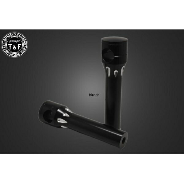 【New】 ガレージT&F SR400 ステルスハンドルポスト6in (ブラック) 4024209 HD店