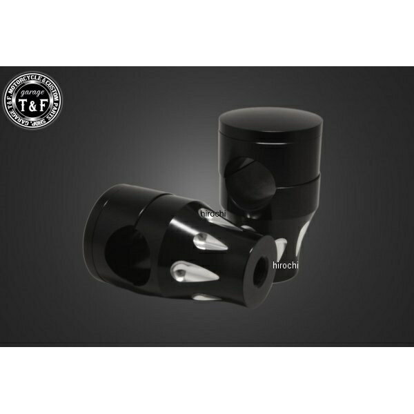 【New】 ガレージT&F SR400 ステルスハンドルポスト2in (ブラック) 4024212 HD店