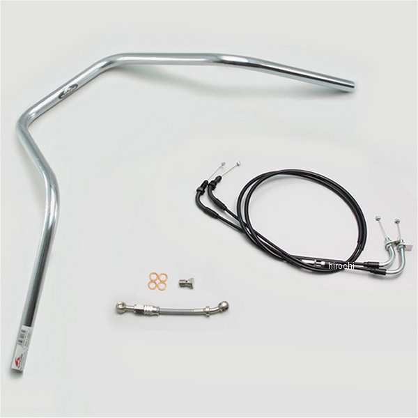 ハリケーン 300 エイプハンガー2型 ハンドルセット ダックス125 クロームメッキ H044-083C HD店