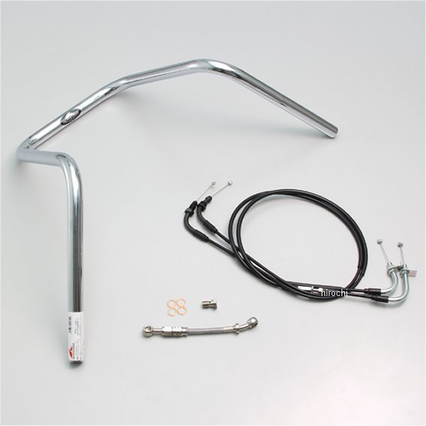 ハリケーン 300 エイプハンガー3型 ハンドルセット ダックス125 クロームメッキ H044-085C HD店