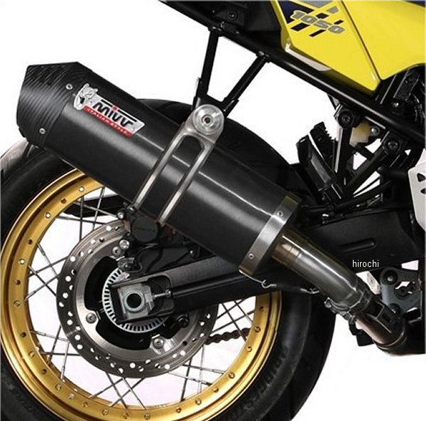 ミヴ Mivv スリップオンマフラー OVAL 20年-25年 V-Strom1050 ステンレスブラック S.042.LVC HD店