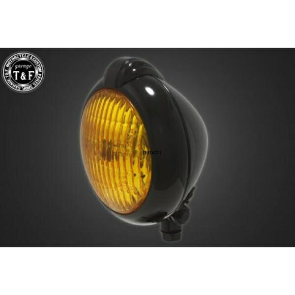 【New】 ガレージT&F 4.5in ユニティタイプライト(黒)黄レンズ+ステーB イントルーダー400 4022157 HD店
