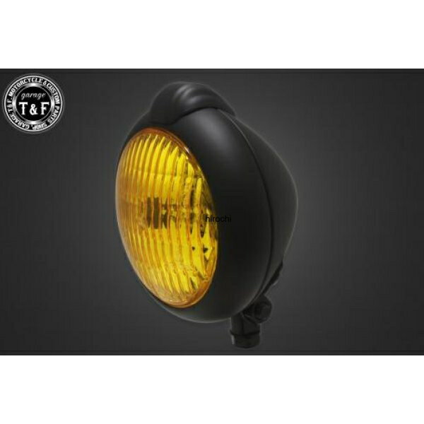 【New】 ガレージT&F 4.5in ユニティタイプライト(マット黒)黄レンズ+ステーB イントルーダー400 4022201 HD店