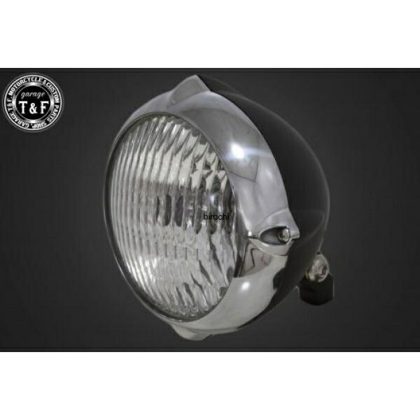 【New】 ガレージT&F 5.75in ビンテージライト(ポリッシュ/マット黒)クラシックレンズ(透明)+ステーC イントルーダーLC250 4021266 HD店