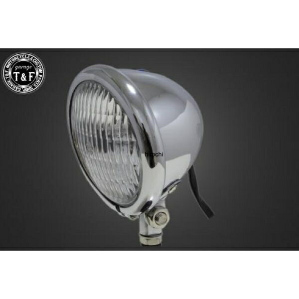【New】 ガレージT&F 4.5in ベーツライト メッキ/イエローレンズ+ステーK エリミネーター250V 4021710 HD店