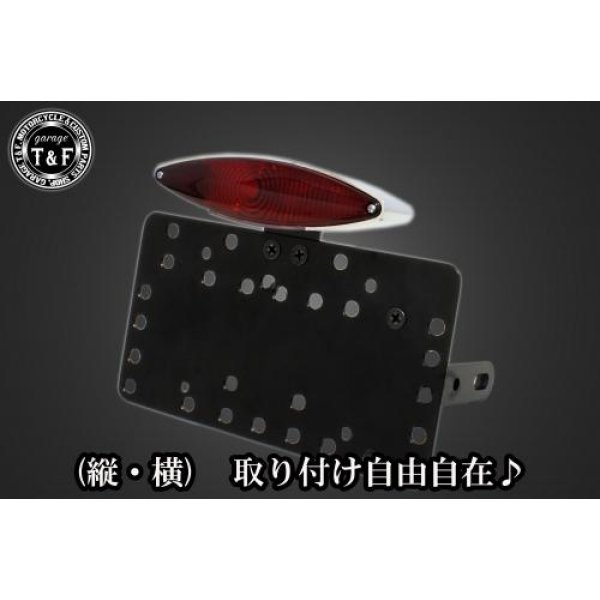 【New】 ガレージT&F サイドナンバーキット&スネークアイテールランプ+ステー FTR223 SN03915 HD店
