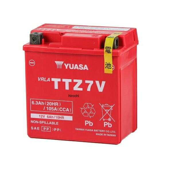 NBS バイクパーツセンター 台湾YUASA ユアサ バッテリー 液入り充電済み TTZ7V ・メーカー推奨により、バッテリーの寿命をさらに延ばす為、初期充電をされることをおすすめ致します。※充電の際は、密閉型対応二輪車専用充電器をご使用下...