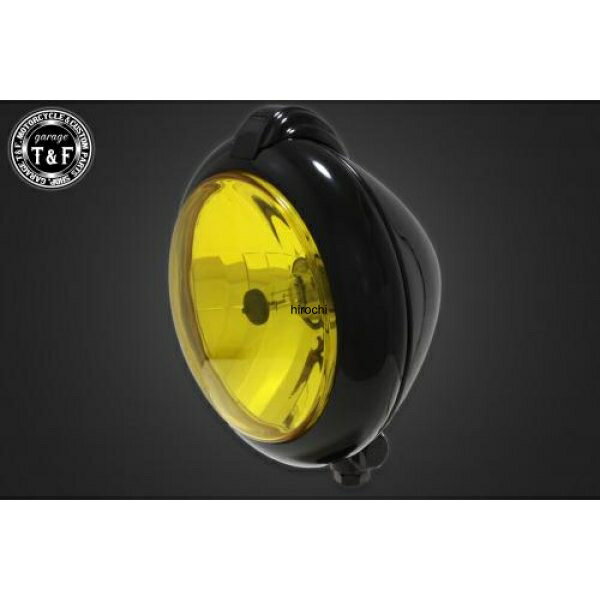 【New】 ガレージT&F 5.75in ユニティタイプライト(黒)黄レンズ+ステーB イントルーダー400 4022289 HD店