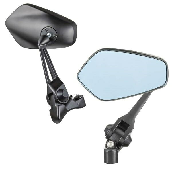 【メーカー在庫あり】 NBS バイクパーツセンター カスタムミラー ブルー鏡面 左右セット BP-101 603187..