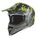【New】【メーカー在庫あり】 NBS バイクパーツセンター A-762 オフロードヘルメット グラフィックマットイエロー 702104 HD店(2)