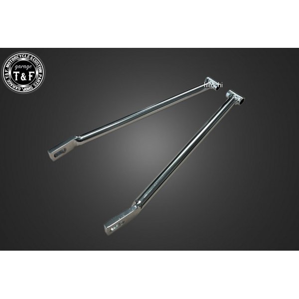 【New】 ガレージT＆F スティード400 補修用フラットフェンダー(棒)ステー左右セット(メッキ) FS10 HD店
